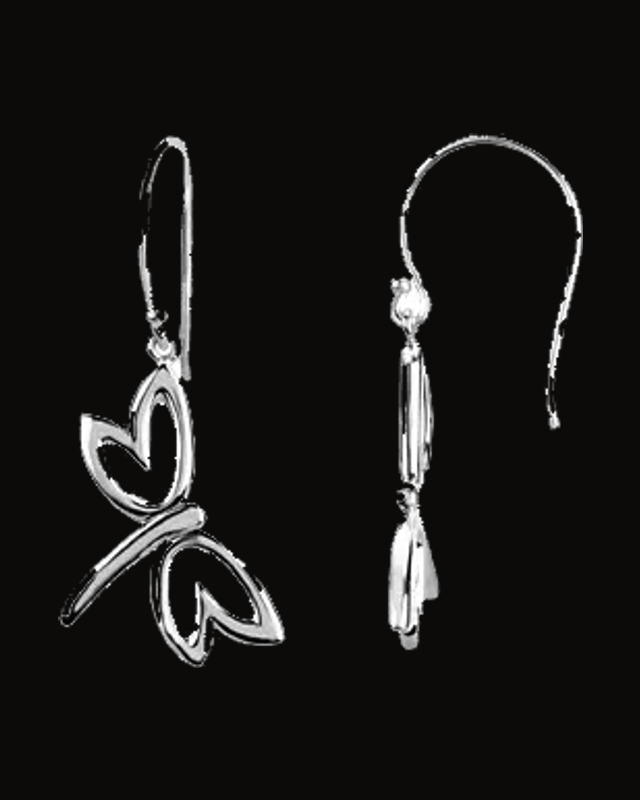 Dragonfly Earrings — Sterling Silver