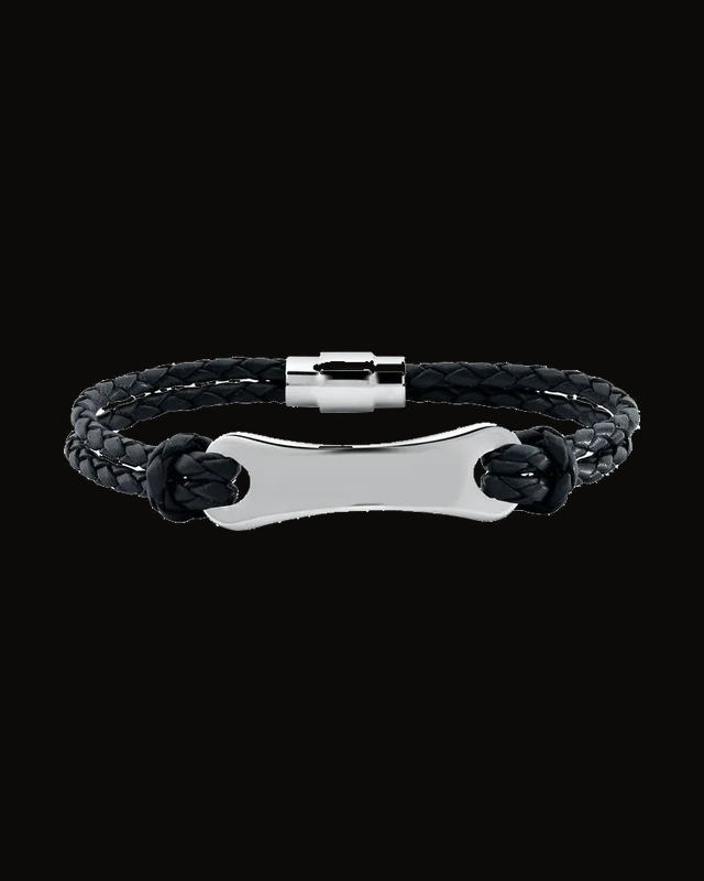Leather & Stainless Steel Bracelet