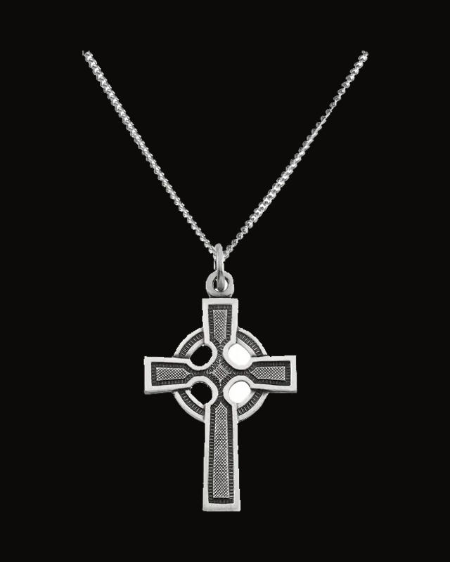 Celtic-Inspired Cross Necklace or Pendant