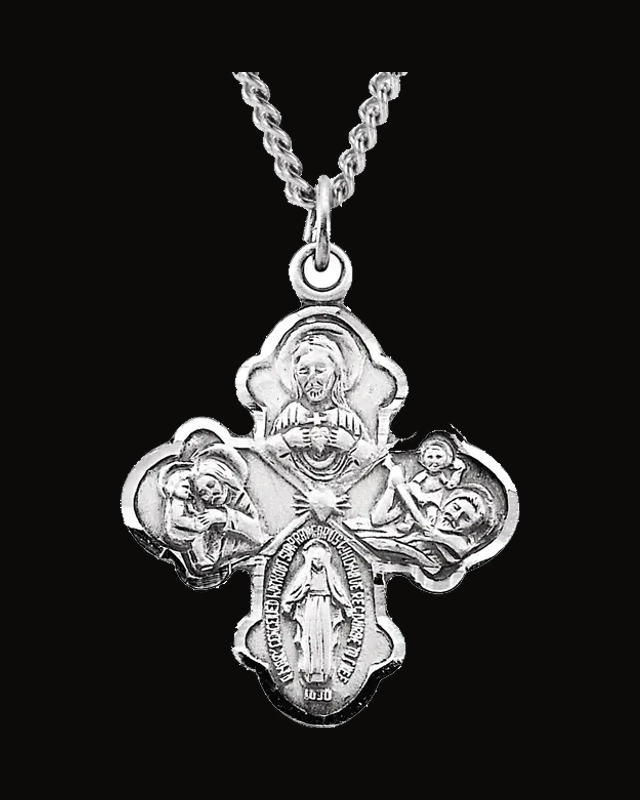 Four-Way Cross Necklace — Sterling Silver