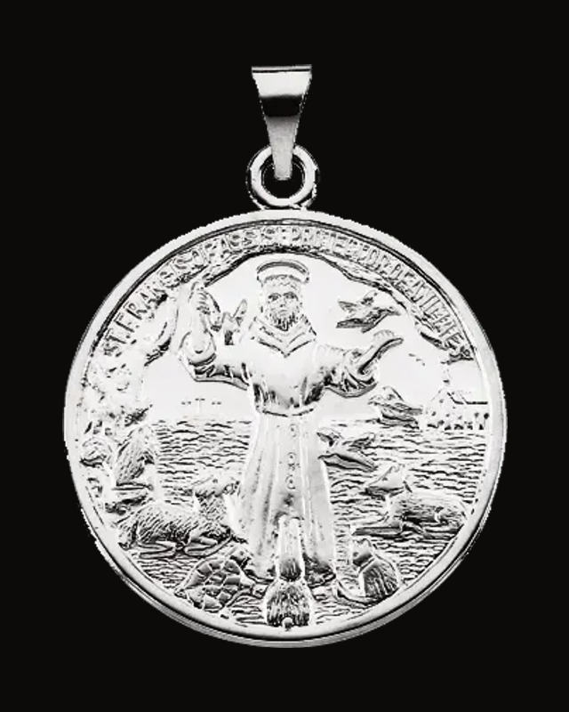 St. Francis of Assisi Medal — Sterling Silver