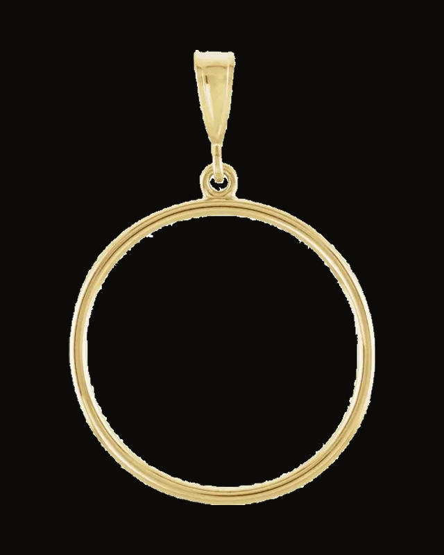 Circle Pendant — 14K Yellow Gold