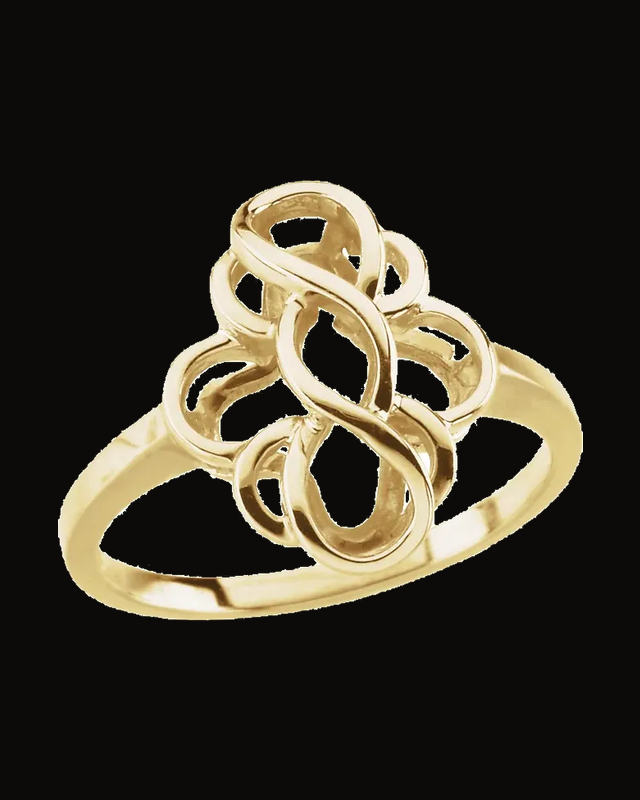 Freeform Ring — 14K White / Yellow Gold · 1.8 mm