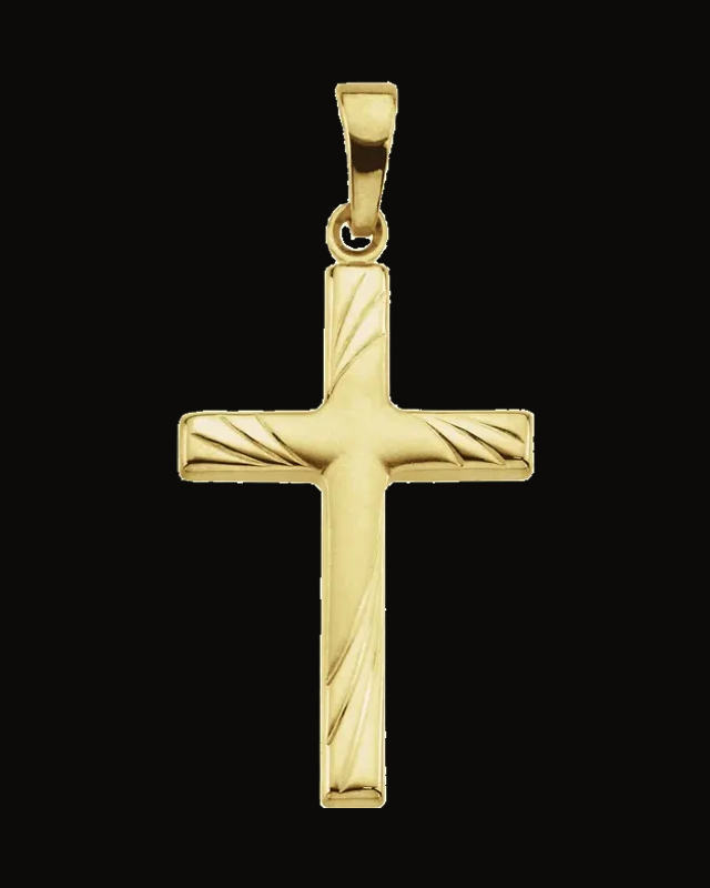 Cross Pendant — 14K Yellow Gold