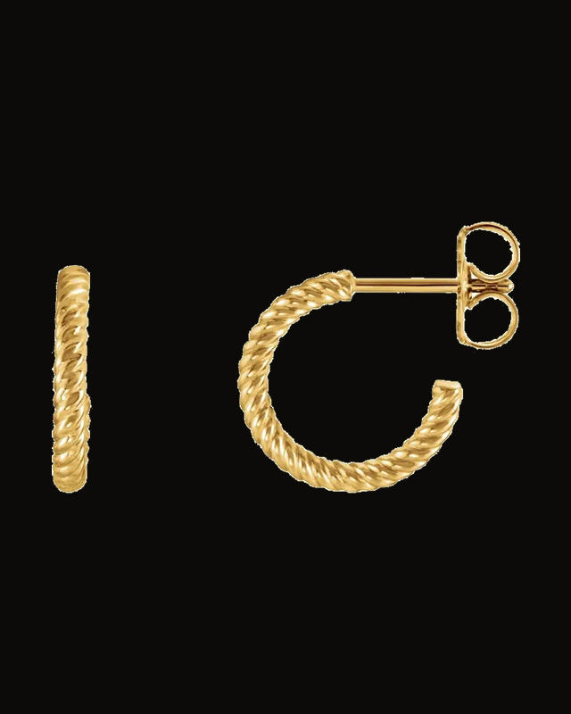 Rope Hoop Earrings