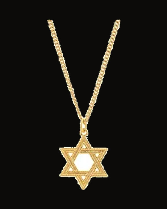 Star of David Necklace — 24K Yellow Gold-Plated Sterling Silver