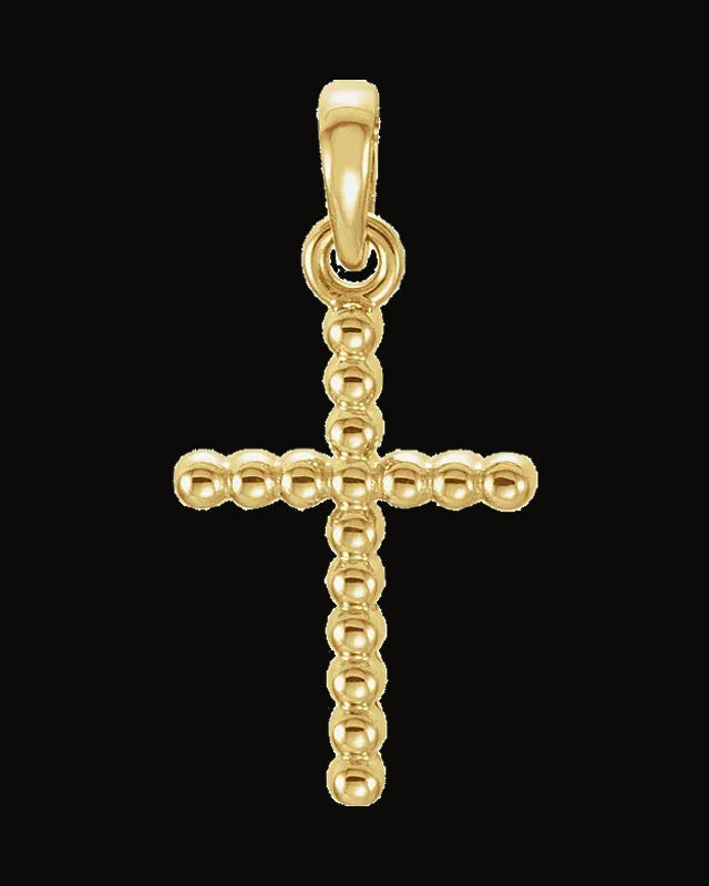 Beaded Cross Necklace or Pendant