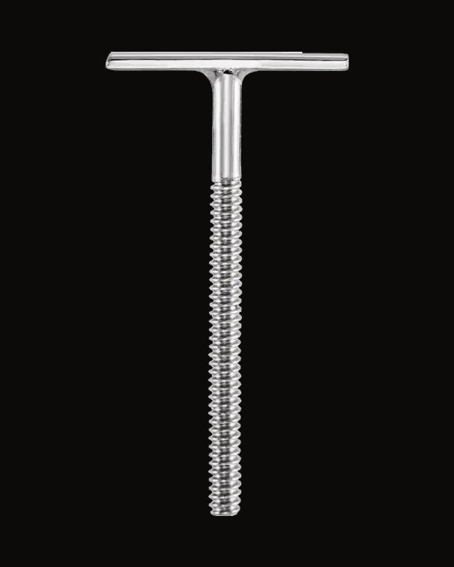 0.032"x0.439" Threaded T-Bar Post — Rhodium-Plated on 14K White Gold