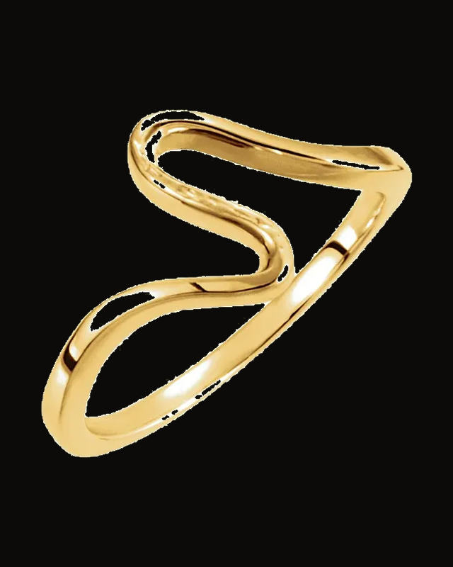 Freeform Ring — 14K Yellow Gold · 10 mm