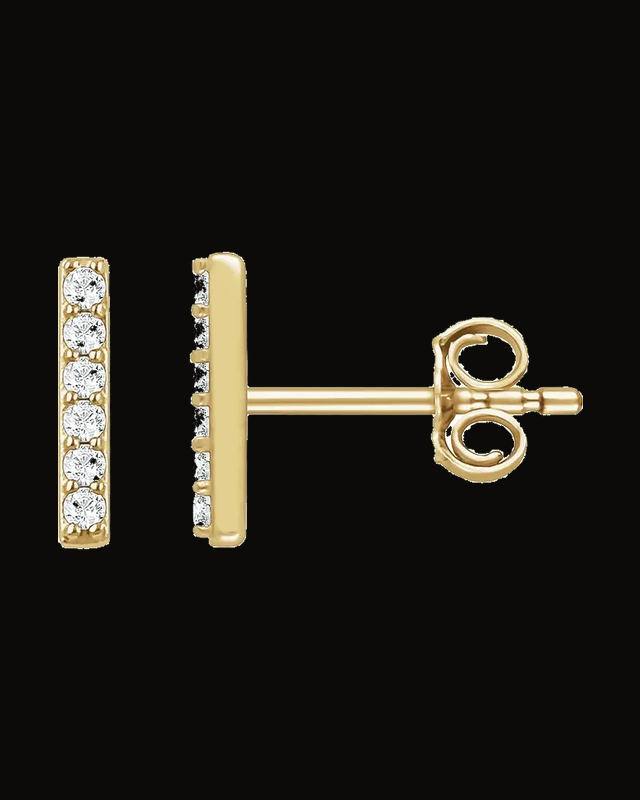 1/10 CTW Lab-Grown Diamond Bar Earrings