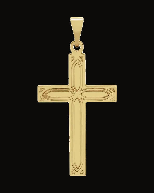 Cross Necklace or Pendant — 14K Yellow Gold