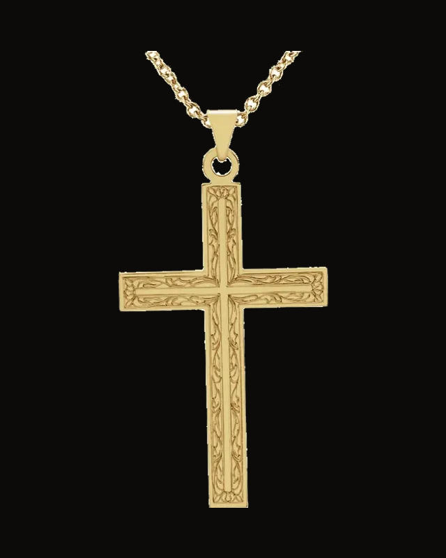 Cross Necklace or Pendant — 14K Yellow Gold