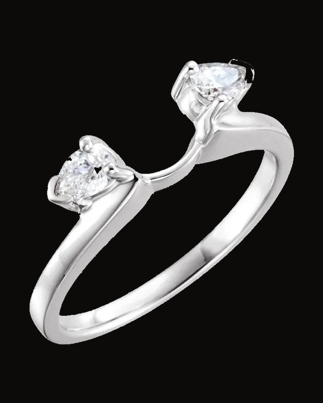 1/5 CTW Lab-Grown Diamond Wrap-Style Enhancer — 14K White / Yellow Gold · 1.33 mm · Size 6