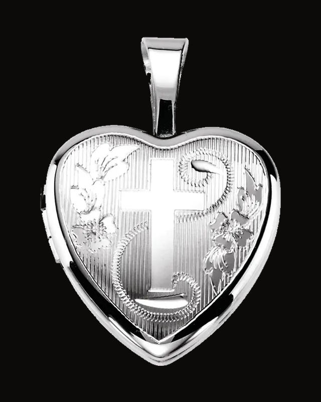 Heart Locket with Cross