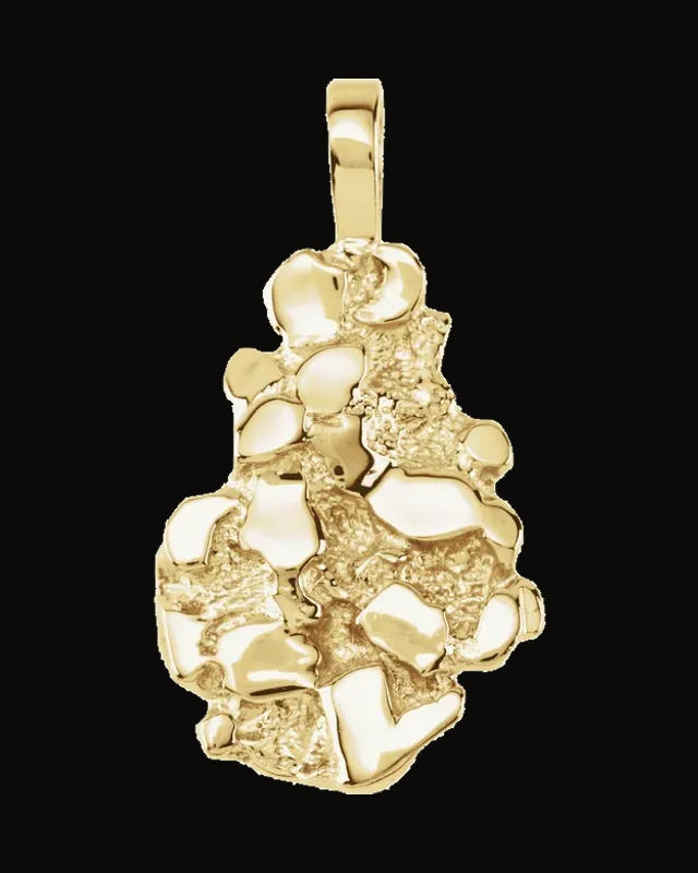 Nugget Pendant — 10K Yellow Gold
