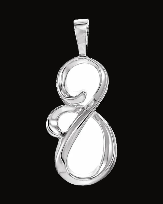 Freeform Pendant — 14K Yellow / White Gold