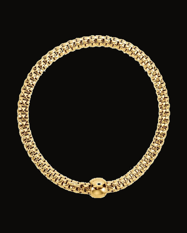 Woven Stretch Bracelet With Ball