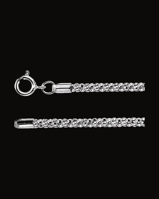 2.75 mm Popcorn Chain — Sterling Silver