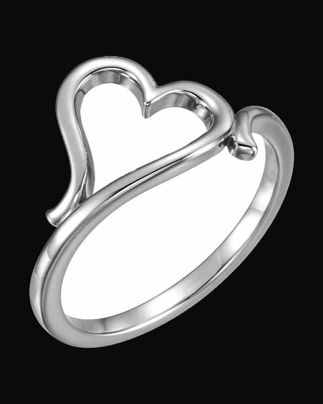 Heart Ring — Sterling Silver · 1.7 mm
