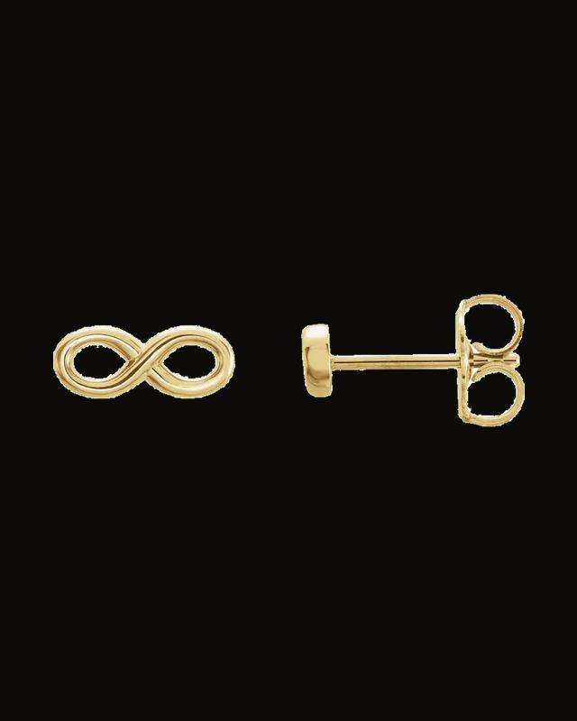 Infinity-Inspired Earrings — 14K Yellow Gold