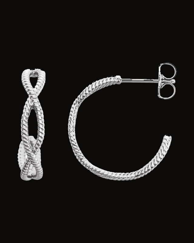 Rope Hoop Earrings
