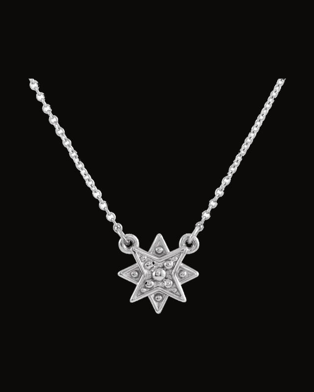 Star Necklace or Necklace Center — Sterling Silver