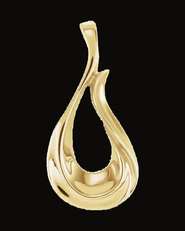 Freeform Pendant — 14K Yellow Gold