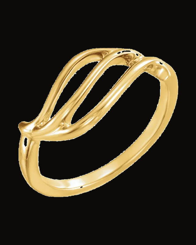 Freeform Remount Ring — 14K Yellow Gold · 9 mm