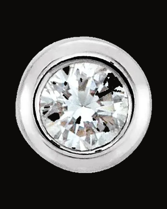 0.02 CTW Natural Diamond Round Micro Bezel Setting