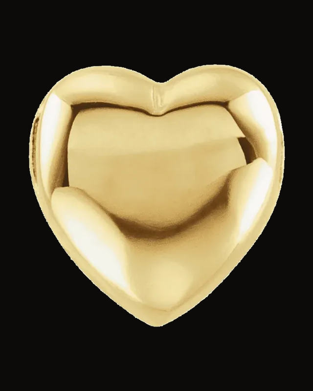 Heart Slide Pendant — 14K Yellow Gold