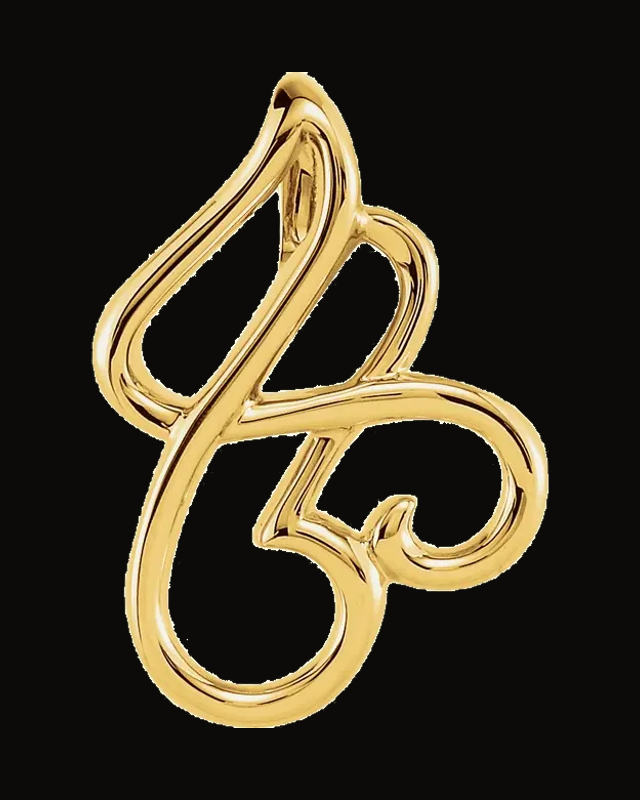 Freeform Pendant — 14K Yellow Gold