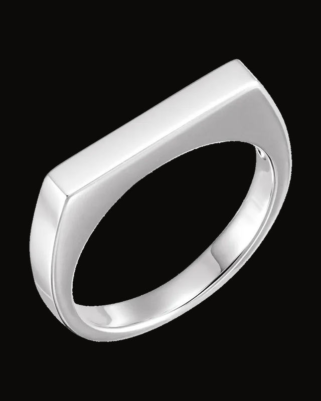 Engravable Stackable Ring — Sterling Silver · 3 mm