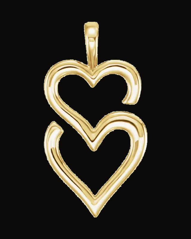 Double Heart Pendant