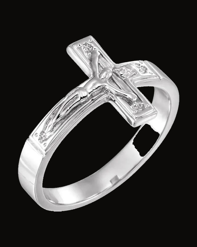 Crucifix Ring — Sterling Silver