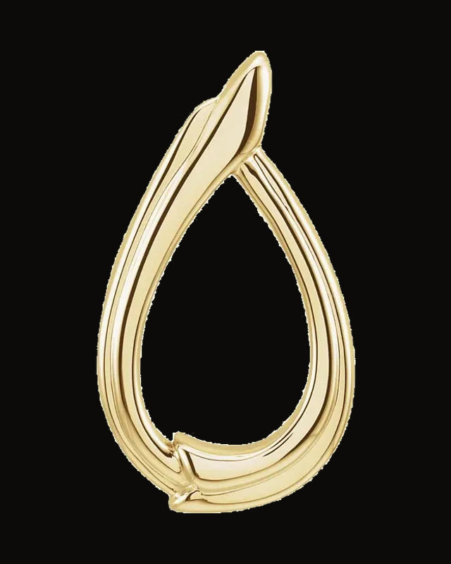 Freeform Pendant — 14K White / Yellow Gold