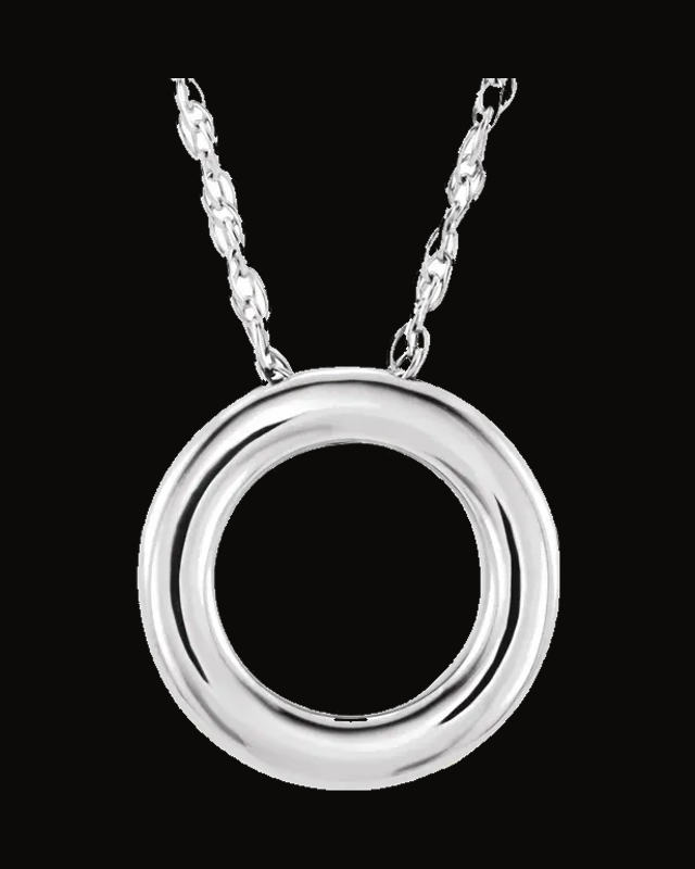 Circle Necklace or Slide Pendant