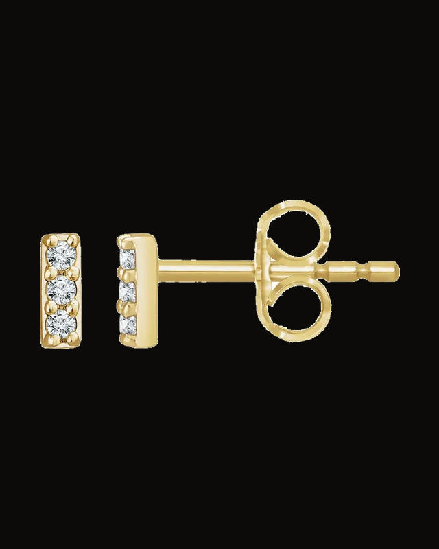 0.05 CTW Lab-Grown Diamond Bar Earrings
