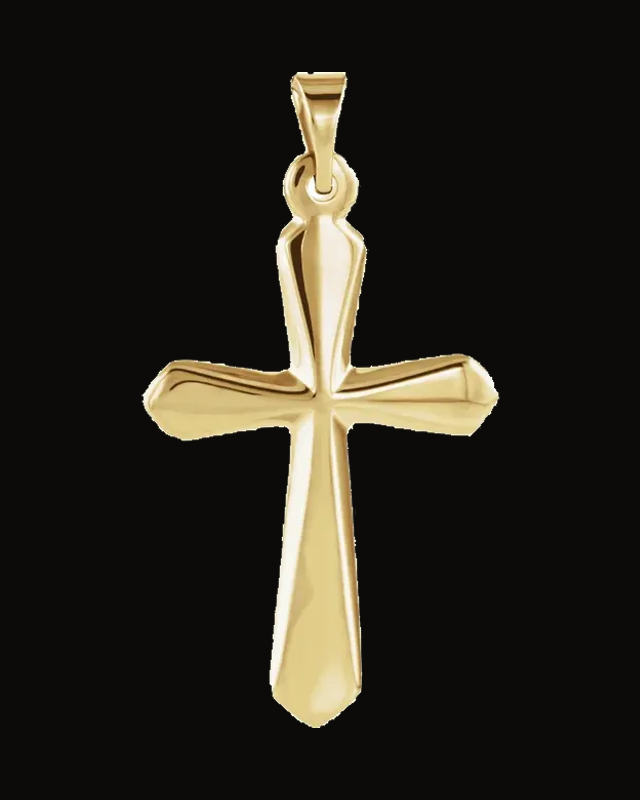 Cross Pendant — 14K Yellow Gold