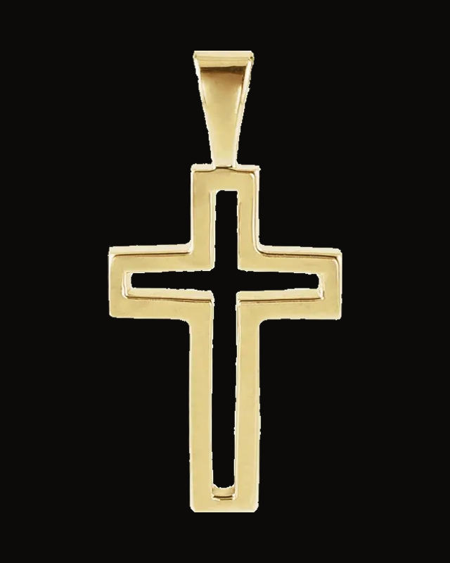 Cross Pendant — 14K Yellow Gold
