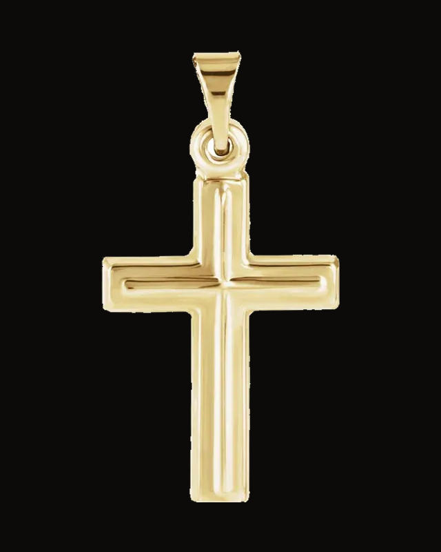Cross Pendant — 14K Yellow Gold