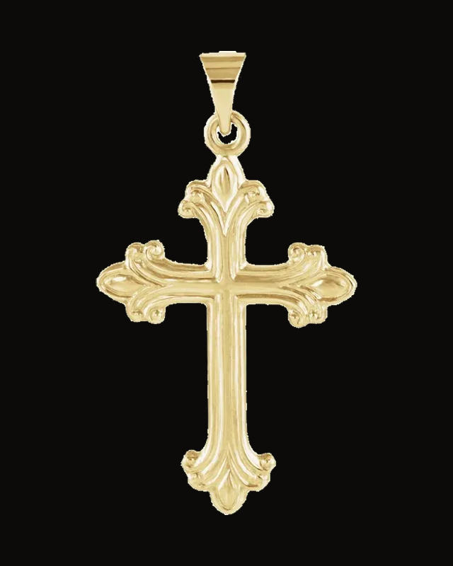 Cross Pendant — 14K Yellow Gold