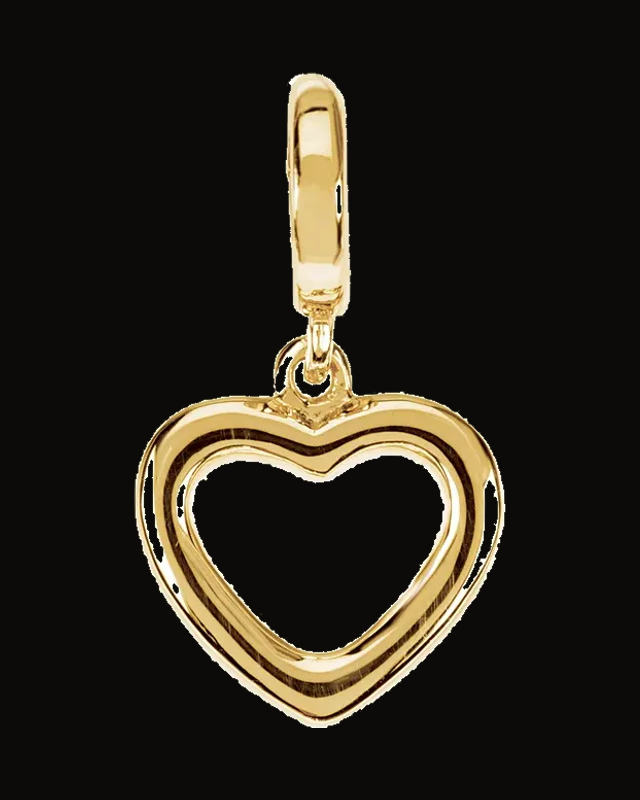 Tiny Heart Charm/Pendant — 14K Yellow Gold
