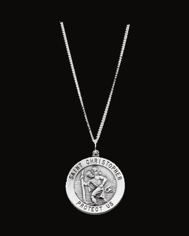 St. Christopher Medal Necklace or Pendant