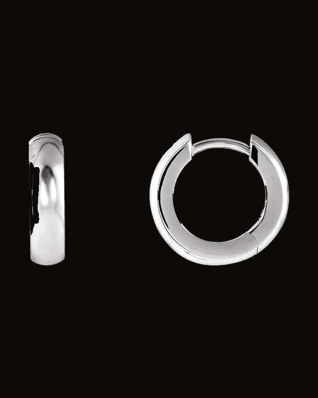 Hinged Hoop Earrings — Sterling Silver