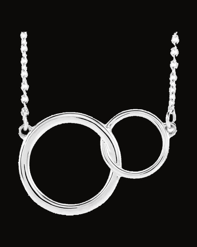 Interlocking Circle Necklace or Center