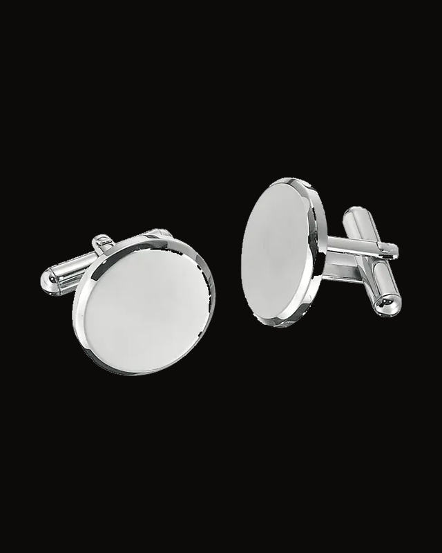 Engravable Cuff Links — Stainless Steel