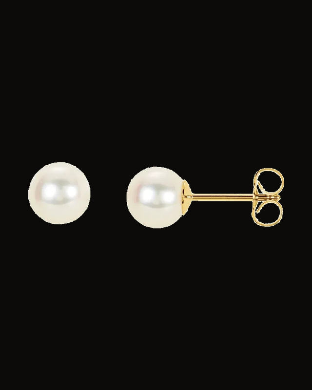 Cultured Panache Pearl Earrings — 14K Yellow Gold