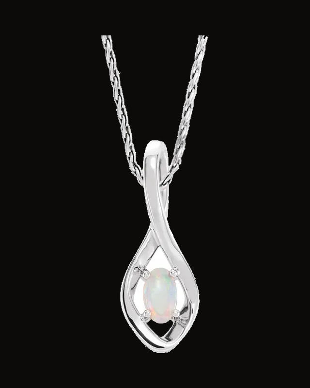 Freeform Necklace or Pendant — Sterling Silver · 5 x 3 mm