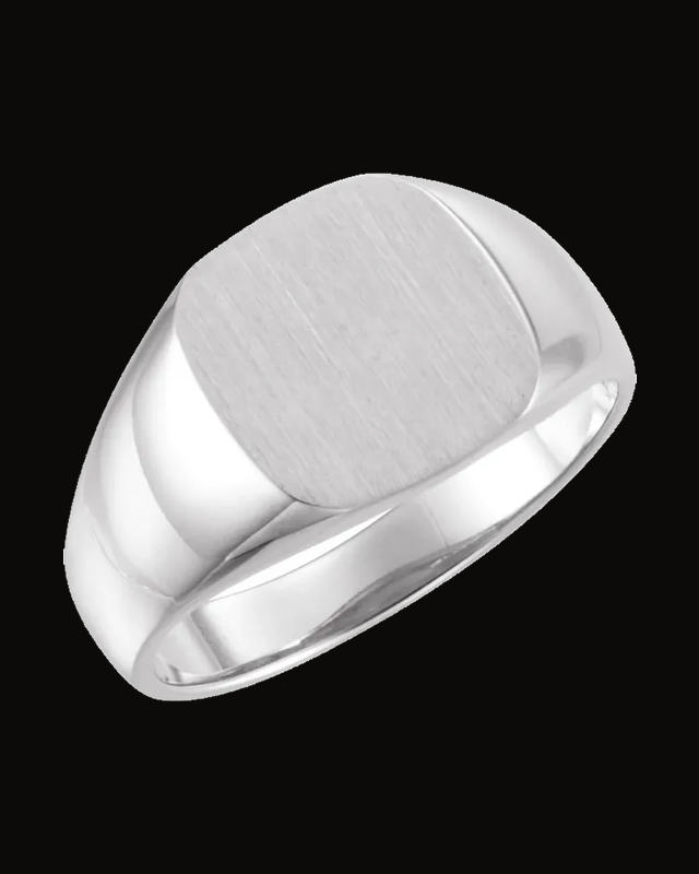 Square Signet Ring — Sterling Silver
