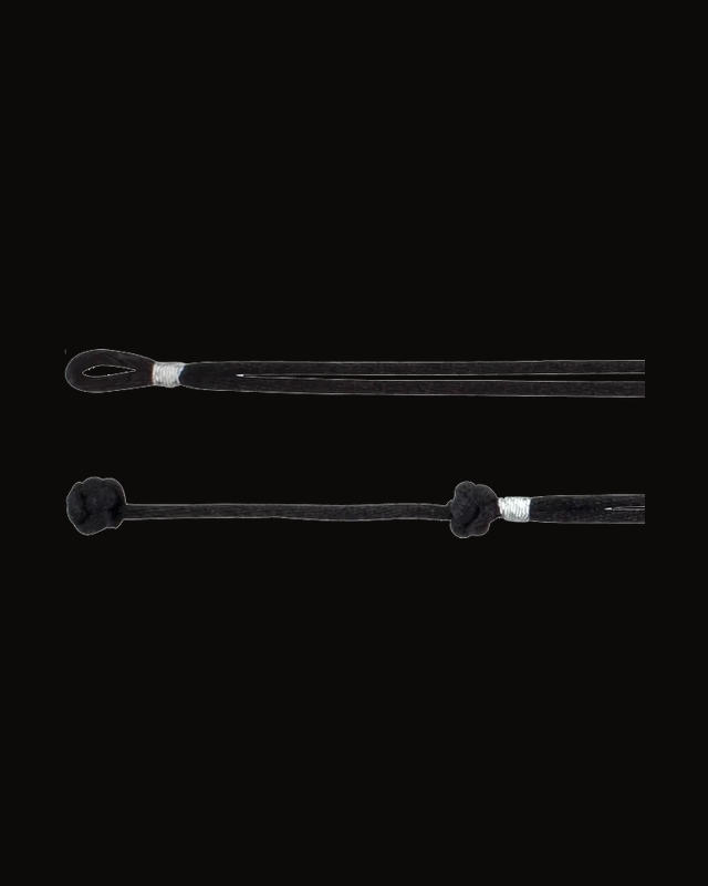 Black Satin Adjustable Double Cord Necklace